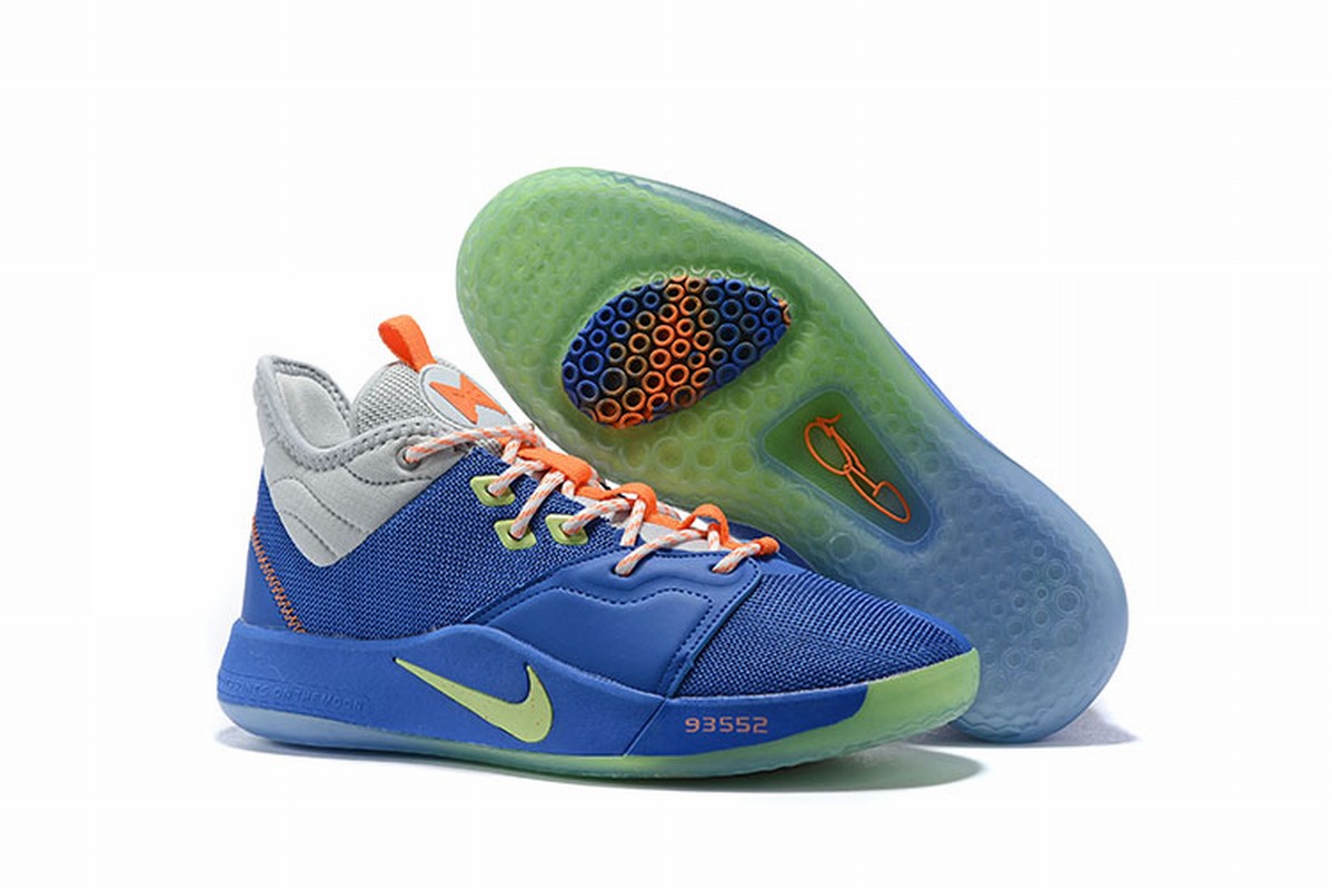 Nike PG 3 Men Shoes Blue Grey